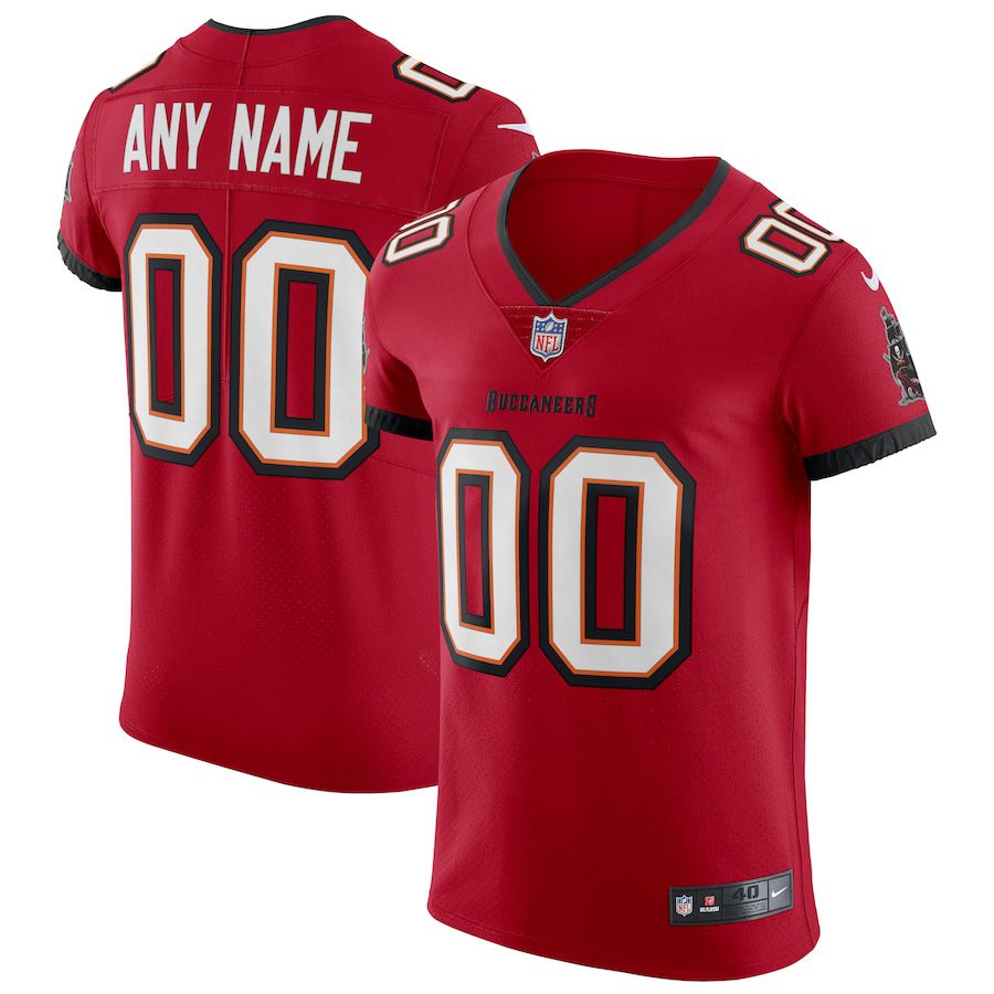 Men Tampa Bay Buccaneers Nike Red Vapor Elite Custom NFL Jersey->tampa bay buccaneers->NFL Jersey